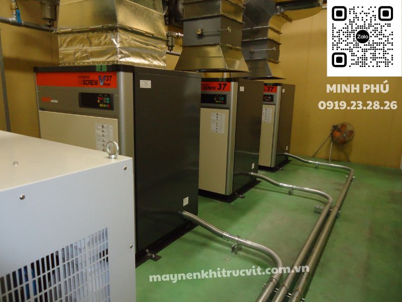 máy nén khí, máy nén khí hitachi 75kw, hitachi 75kw, hitachi, máy nén khí hitachi giá rẻ, air compressor