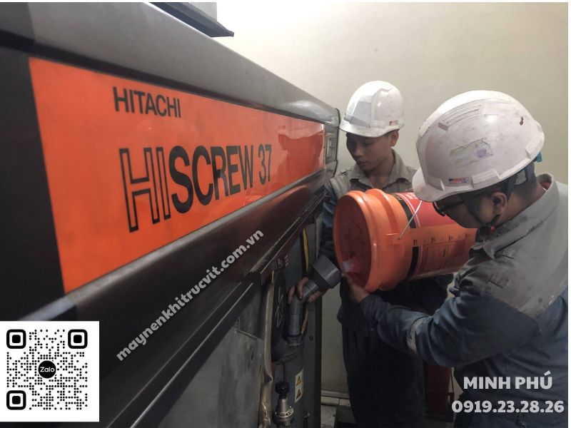 Thay bi đầu nén máy nén khí Hitachi, Bảo dưỡng máy nén khí Hitachi, sửa chữa máy nén khí Hitachi, Thay bi máy nén khí Hitachi, thay thế bạc đạn máy nén khi hitachi, đại tu máy nén khí Hitachi,