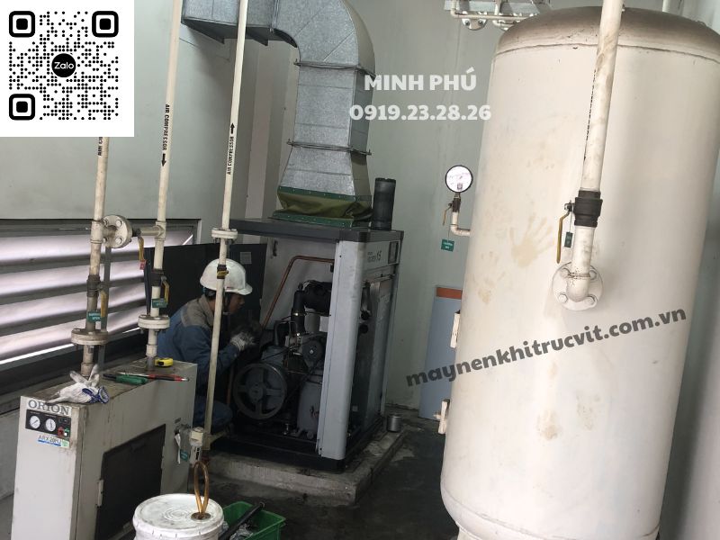 bảo dưỡng máy nén khí, sửa chữa máy nén khí, máy nén khí trục vít, máy nén khí Hitachi, may nen khi hitachi, hitachi air compressor,