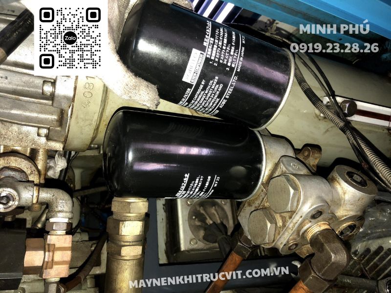 Lọc dầu máy nén khí Kobelco, Sửa chữa máy nén khí Kobelion SG Series, Bảo dưỡng tổng thể máy nén khí Kobelco, Kobelco air compressor, Bao duong may nen khi Kobelco SG Series, Sua chua may nen khi Kobelco gia re,