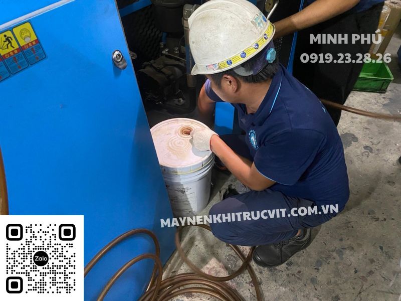 Hiện tượng keo dầu ở máy nén khí Kobelco, Dầu máy nén khí Kobelco, Bảo dưỡng máy nén khí Kobelco AG, Kobelco air compressor, Sua chua may nen khí Kobelco SG, Sự cố máy nén khí Kobelco,