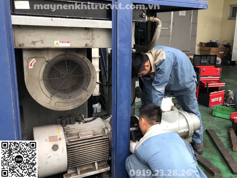 Thay van xả nước tự động máy nén khí KyungWon, Replace the automatic water drain valve of KyungWon air compressor, Bảo dưỡng máy nén khí KyungWon, Sửa chữa máy nén khí KyungWon, Bao duong may nen khi KyungWon, Sua chua may nen khi KyungWon,