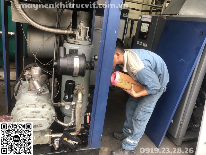 Bảo dưỡng hàng ngày máy nén khí KyungWon, KyungWon air compressor daily maintenance, Sửa chữa máy nén khí KyungWon, Bao duong hang ngay may nen khi KyungWon, Sua chua may nen khi KyungWon,