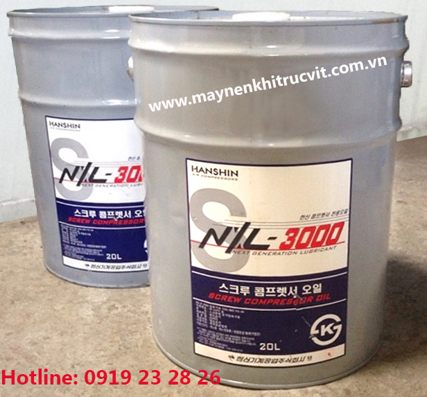 Dầu máy nén khí Hanshin NXL- 3000,Dầu máy nén khí Hanshin NXL-3000, dau may nen khi Hanshin, dau may nen khi, nhớt máy nén khí, nhot may nen khi, Hanshin compressor oil