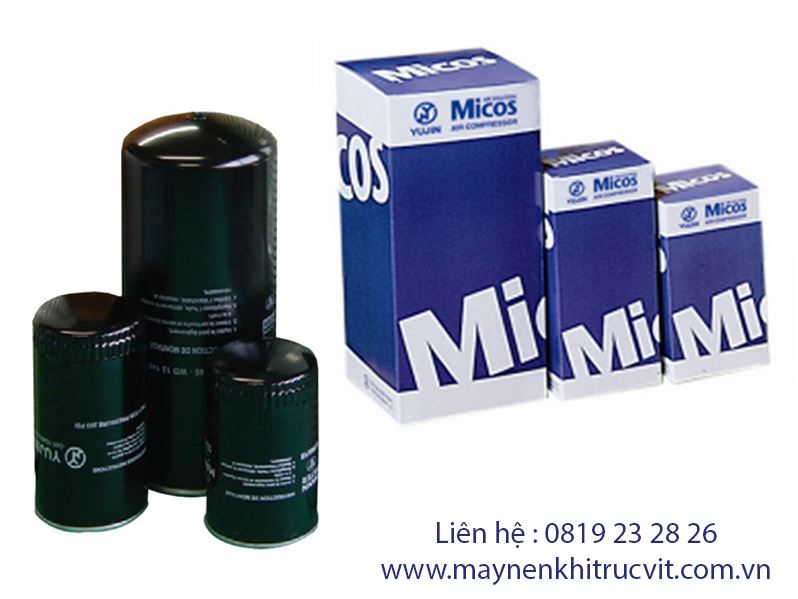 loc dau may nen khi micos 75,loc dau may nen khi, lọc dầu máy nén khí, phụ tùng máy nén khí, phu tung may nen khi, lọc nhớt máy nén khí, loc nhot may nen khi, compressor oil filter